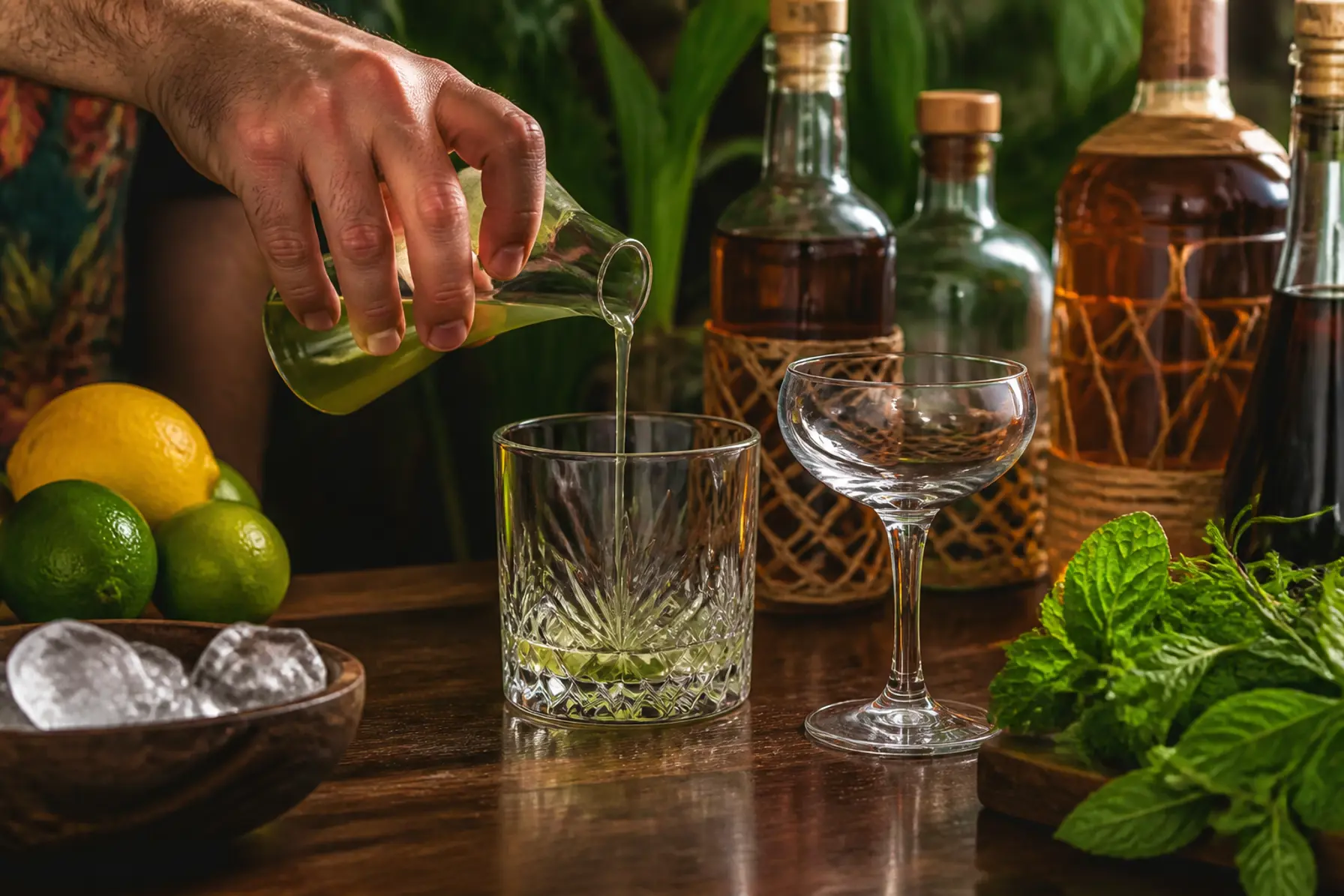 Absinth-skylning: lille greb, stor smag