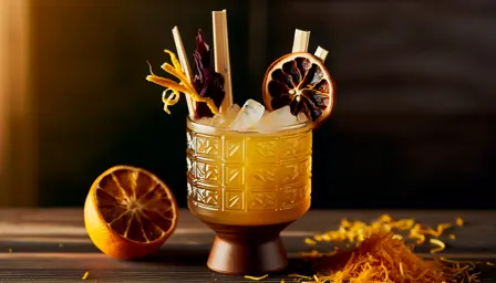 Burnt Saffron Haven cocktail