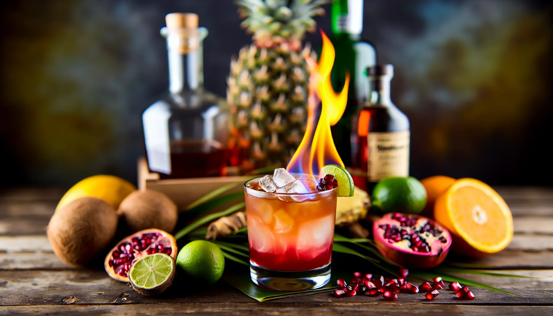 Crimson Flaming Parrot cocktail