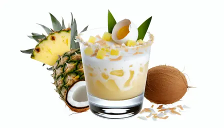 Golden Coconut Pineapple Flip