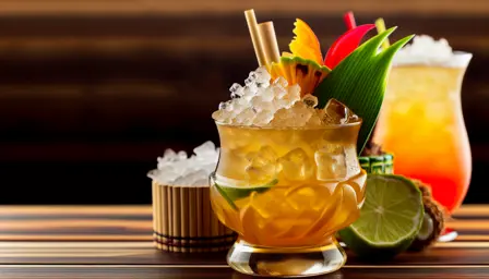 Golden Coral Wave Cocktail