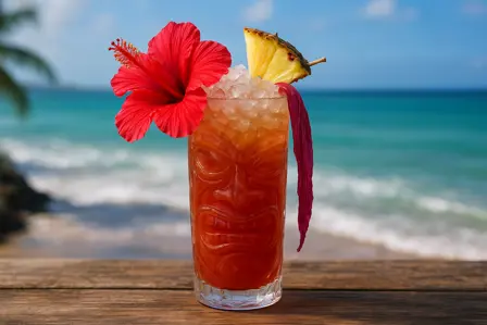 Kona Lehua med hibiscus og ananas