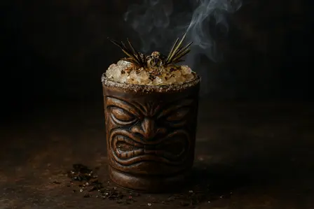 Røget Havkrans - romcocktail med tang og røg