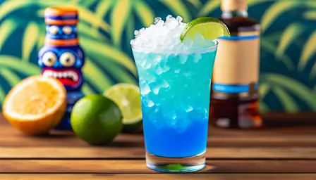 Sapphire Lava Surge cocktail