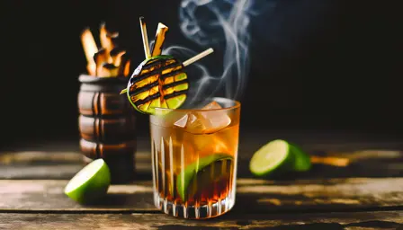 Smoked Amber Reef cocktail