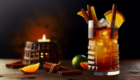 Smoky Spice Lantern cocktail