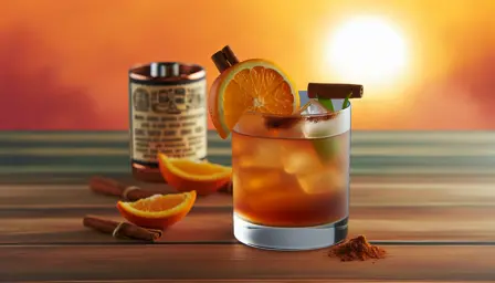 Sunset Emberfall cocktail